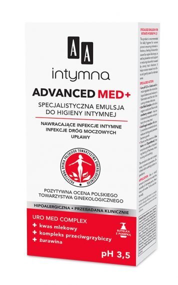 Imtymios higienos prausiklis AA Intymna Advanced Med, 300 ml цена и информация | Intymios higienos prausikliai | pigu.lt