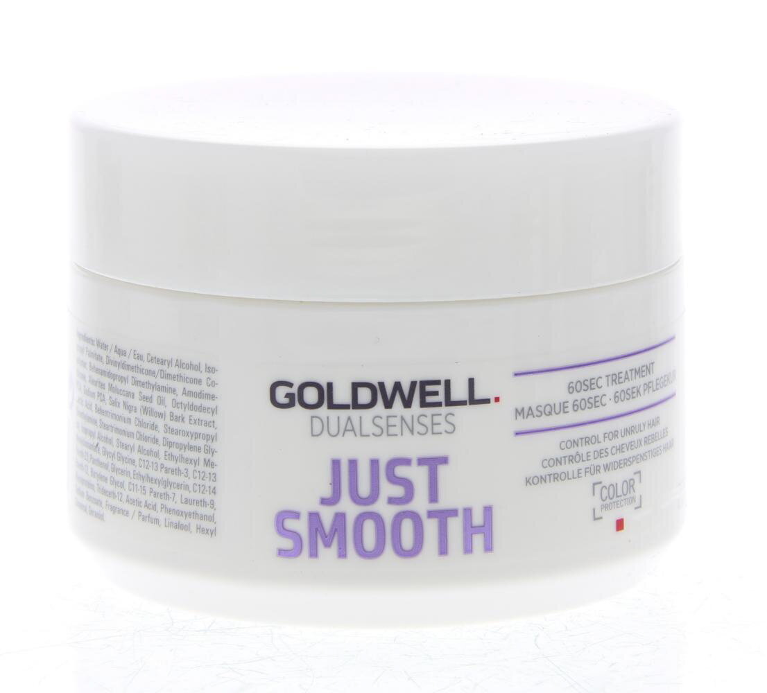 Atkuriamoji kaukė nepaklusniems plaukams Goldwell Dualsenses Just Smooth, 200 ml kaina ir informacija | Priemonės plaukų stiprinimui | pigu.lt