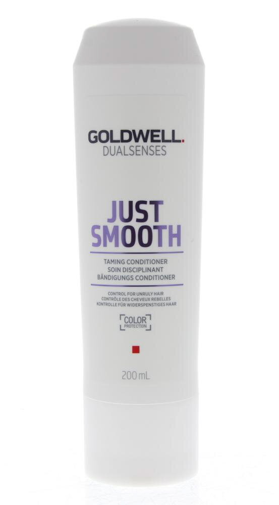 Glotninamasis kondicionierius nepaklusniems ir besišiaušiantiems plaukams Goldwell Dualsenses Just Smooth 200 ml kaina ir informacija | Balzamai, kondicionieriai | pigu.lt