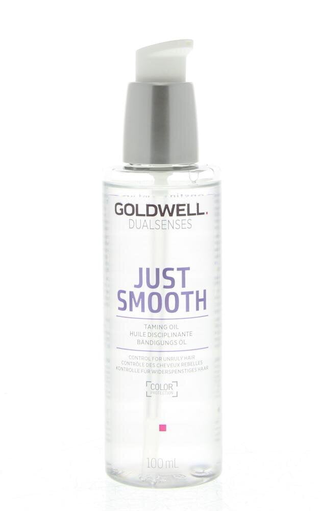 Glotninamasi plaukų aliejus Goldwell Dualsenses Just Smooth 100 ml цена и информация | Priemonės plaukų stiprinimui | pigu.lt
