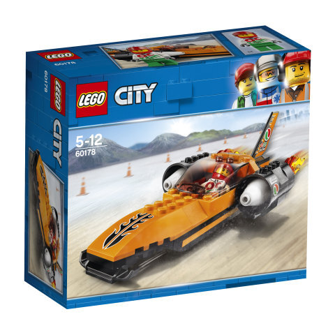 60178 LEGO® City Automobilis-greičio rekordininkas цена и информация | Konstruktoriai ir kaladėlės | pigu.lt