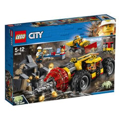 Конструктор 60186 LEGO® City Mining Heavy Driller Бур для горных работ цена и информация | Конструкторы и кубики | pigu.lt