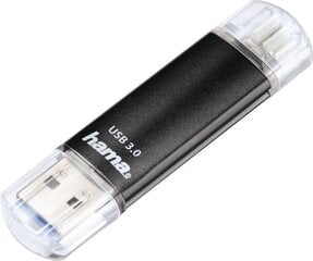 Hama Laeta Twin USB 3.0 128 GB kaina ir informacija | USB laikmenos | pigu.lt