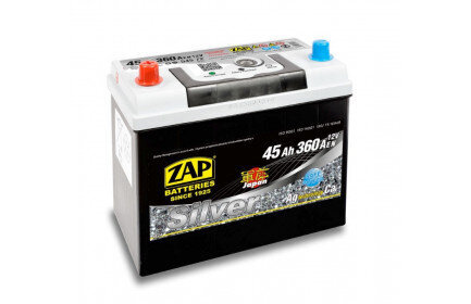 Akumuliatorius ZAP Silver Jap (+ -) 45Ah 360A kaina ir informacija | Akumuliatoriai | pigu.lt