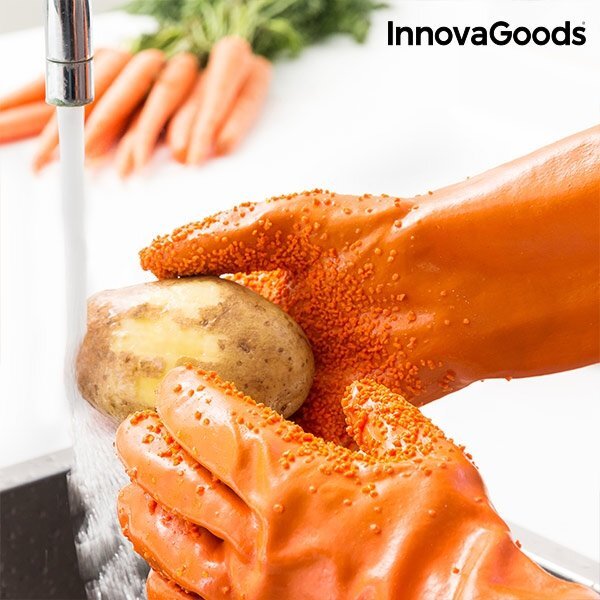 Vaisių ir daržovių valymo ir skutimo pirštinės kaina ir informacija | Virtuvės įrankiai | pigu.lt