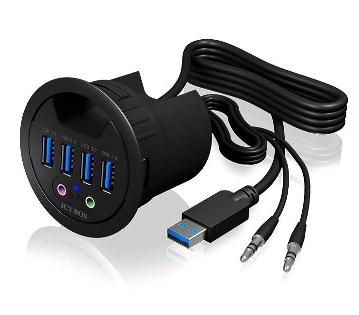 RaidSonic IB-HUB1403A kaina ir informacija | Adapteriai, USB šakotuvai | pigu.lt