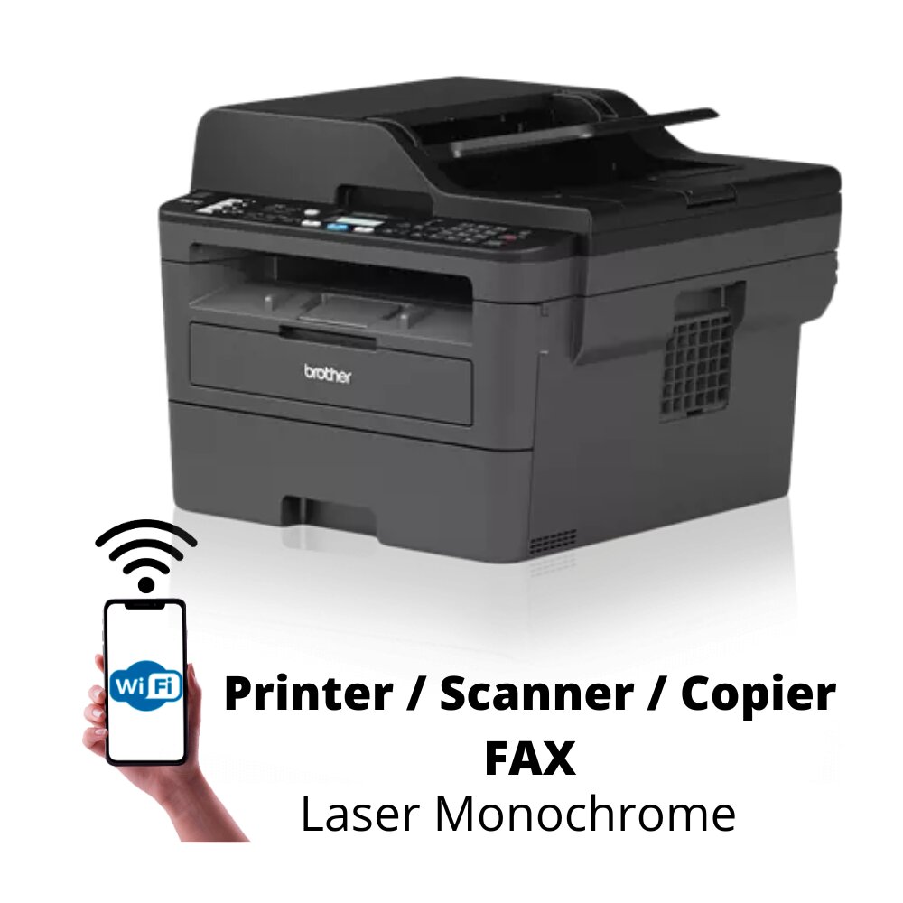 Лазерные принтер Brother MFC-L2710DW Wi-Fi MFP Printer / Scanner / Copier /  Fax laser monochrome цена | pigu.lt