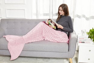 Одеяло Siren из микрофибры розового цвета 140 см цена и информация | Покрывала, пледы | pigu.lt