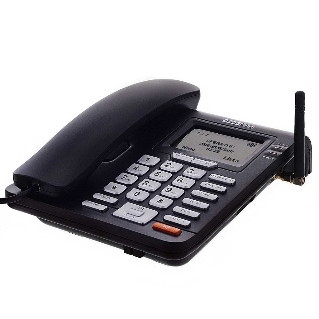 Maxcom MM28DHS, juodas kaina ir informacija | Stacionarūs telefonai | pigu.lt