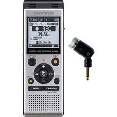 Olympus WS-852 + ME52 ausinė, Sidabrinė kaina ir informacija | Diktofonai | pigu.lt