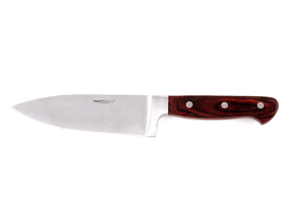 AMBITION virtuvinis peilis Chef's Titanium, 15 cm kaina ir informacija | Peiliai ir jų priedai | pigu.lt