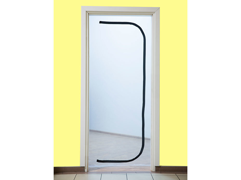 Užsegama durų apsauga nuo dulkių 120 x 220 cm цена и информация | Mechaniniai įrankiai | pigu.lt