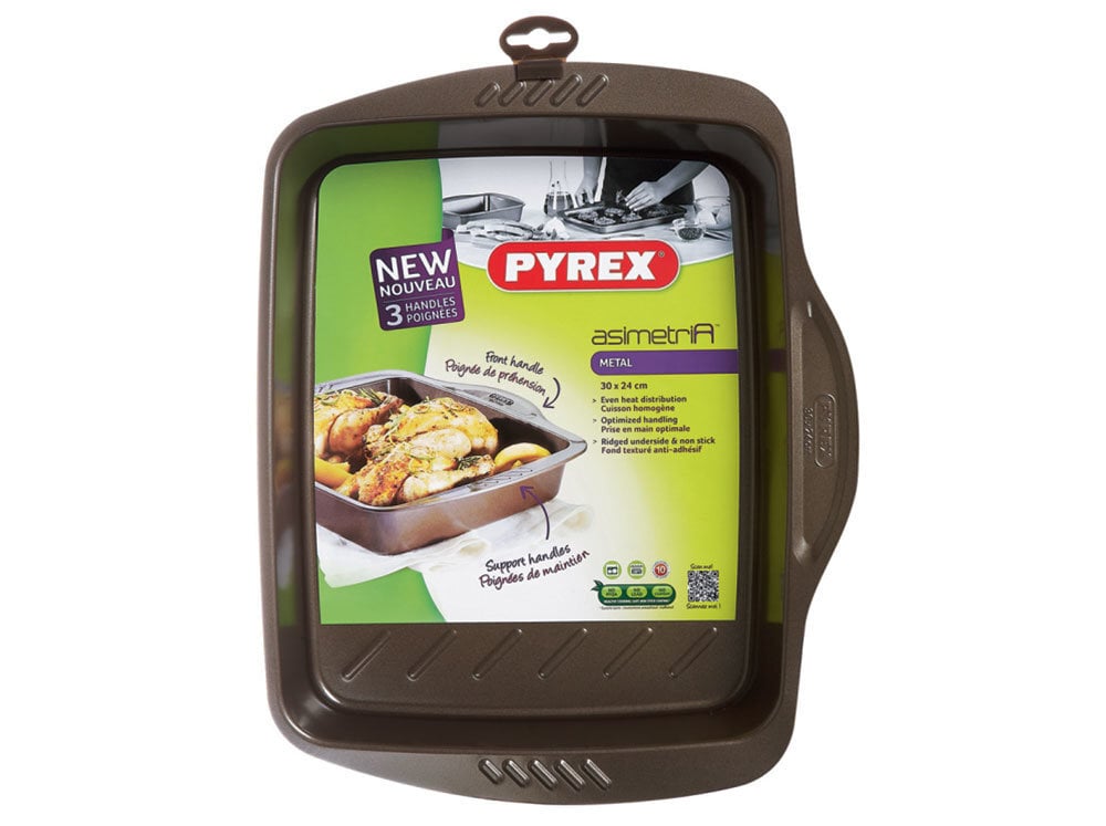 PYREX kepimo forma Asimetria, 30x24x6 cm kaina ir informacija | Kepimo indai, popierius, formos | pigu.lt