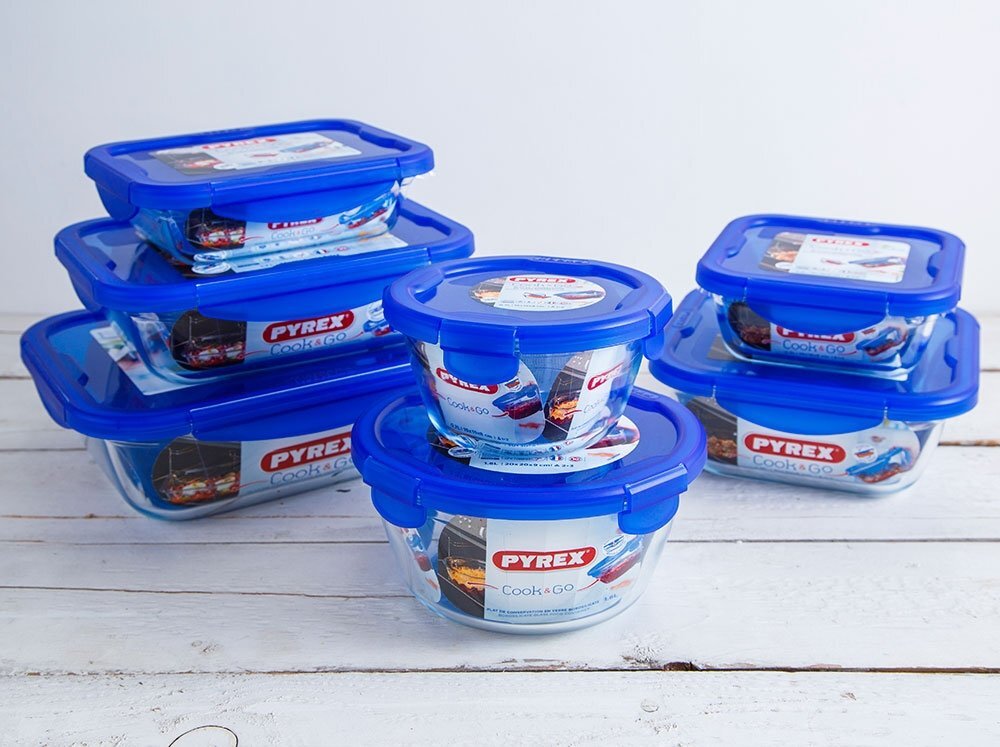 PYREX karščiui atsparus indas Cook & Go, 20x9 cm, 1,6 l kaina ir informacija | Kepimo indai, popierius, formos | pigu.lt