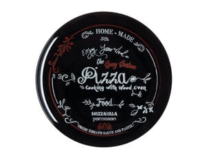 Тарелка Luminarc Pizza Friends Time Saloon Black, 32 см цена и информация | Посуда, тарелки, обеденные сервизы | pigu.lt