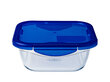 PYREX karščiui atsparus indas Cook & Go, 21,6x21,6 cm, 1,9 l kaina ir informacija | Kepimo indai, popierius, formos | pigu.lt