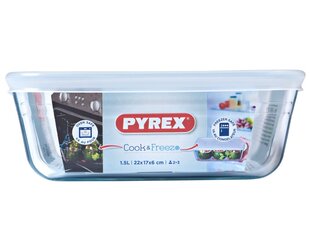 PYREX karščiui atsparus indas Cook & Freeze, 22x17 cm, 1,6 l kaina ir informacija | Pyrex Virtuvės ir stalo reikmenys | pigu.lt