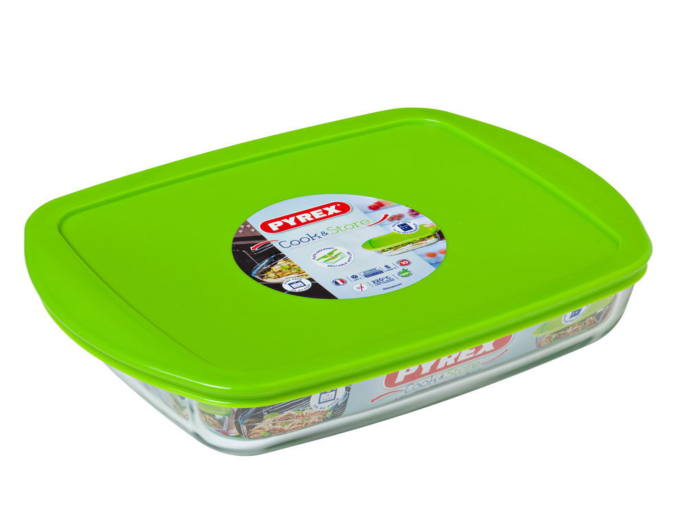 PYREX karščiui atsparus indas Cook & Store, 28x20 cm, 1,6 l цена и информация | Kepimo indai, popierius, formos | pigu.lt