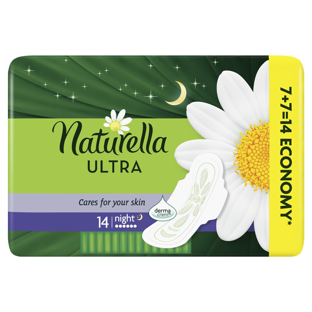 Higieniniai paketai Naturella Ultra Night, 14 vnt kaina ir informacija | Tamponai, higieniniai paketai, įklotai | pigu.lt