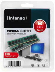 Intenso DDR4 2x4GB, 2400MHz, CL17 (5642152) kaina ir informacija | Operatyvioji atmintis (RAM) | pigu.lt