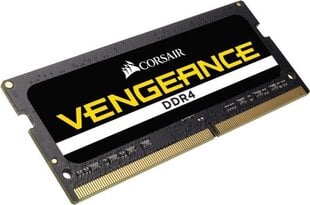 Corsair SO-DIMM Vengeance DDR4, 16GB, 2400MHz, CL16 (CMSX16GX4M1A2400C16) цена и информация | Оперативная память (RAM) | pigu.lt