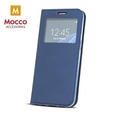 Mocco Smart Look Case Чехол Книжка с окошком для телефона Apple iPhone X Синий цена и информация | Чехлы для телефонов | pigu.lt