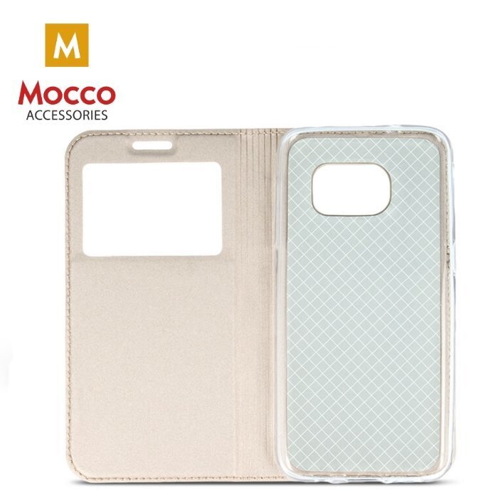 Mocco Smart Look Magnet Book Case With Window For Samsung Samsung J530 Galaxy J5 (2017) Gold kaina ir informacija | Telefono dėklai | pigu.lt