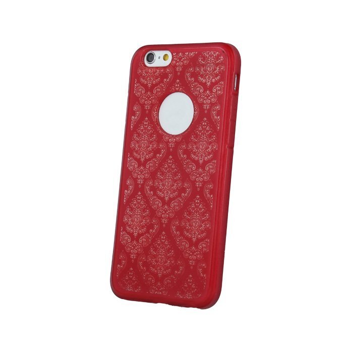 Mocco Ornament Back Case Silicone Case for Samsung A320 Galaxy A3 (2017) Red kaina ir informacija | Telefono dėklai | pigu.lt