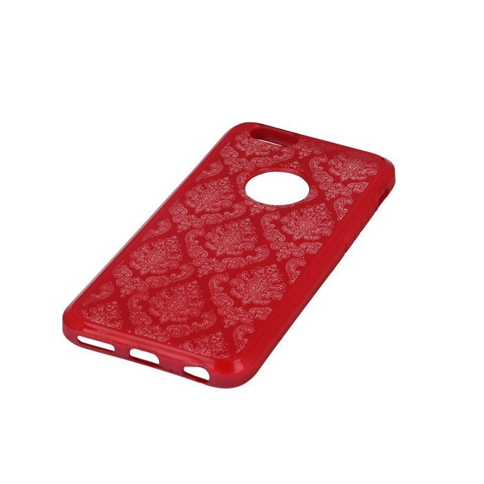 Mocco Ornament Back Case Silicone Case for Samsung A320 Galaxy A3 (2017) Red kaina ir informacija | Telefono dėklai | pigu.lt