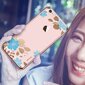 X-Fitted Plastic Case With Swarovski Crystals for Apple iPhone 6 / 6S Pink / Blue Flower цена и информация | Telefono dėklai | pigu.lt