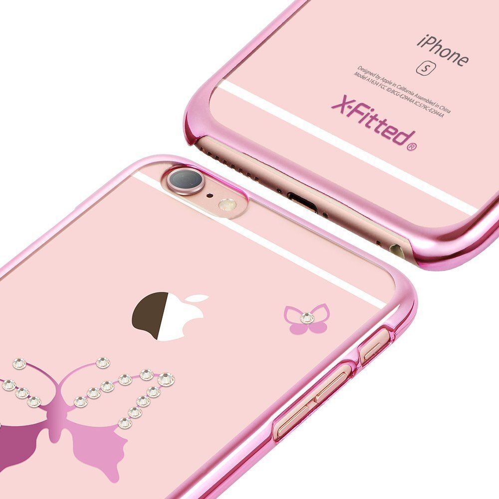 X-Fitted Plastic Case Swarovski Crystals цена и информация | Telefono dėklai | pigu.lt