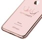 X-Fitted Plastic Case With Swarovski Crystals for Apple iPhone 7 / 8 Pink / Crown цена и информация | Telefono dėklai | pigu.lt