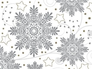 Servetėlės "Snowflakes" 33x33 cm, 20 vnt. kaina ir informacija | Vienkartiniai indai šventėms | pigu.lt