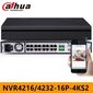 Dahua DHI-NVR4216-16P-4KS2 kaina ir informacija | Kompiuterio (WEB) kameros | pigu.lt