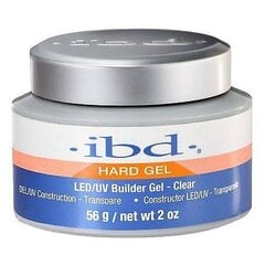 IBD Hard Builder LED/UV gelis nagams skaidrus Clear 56g kaina ir informacija | Manikiūro, pedikiūro priemonės | pigu.lt