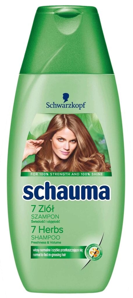 Maitinamasis plaukų šampūnas Schauma 7 Herbs, 400 ml kaina ir informacija | Šampūnai | pigu.lt