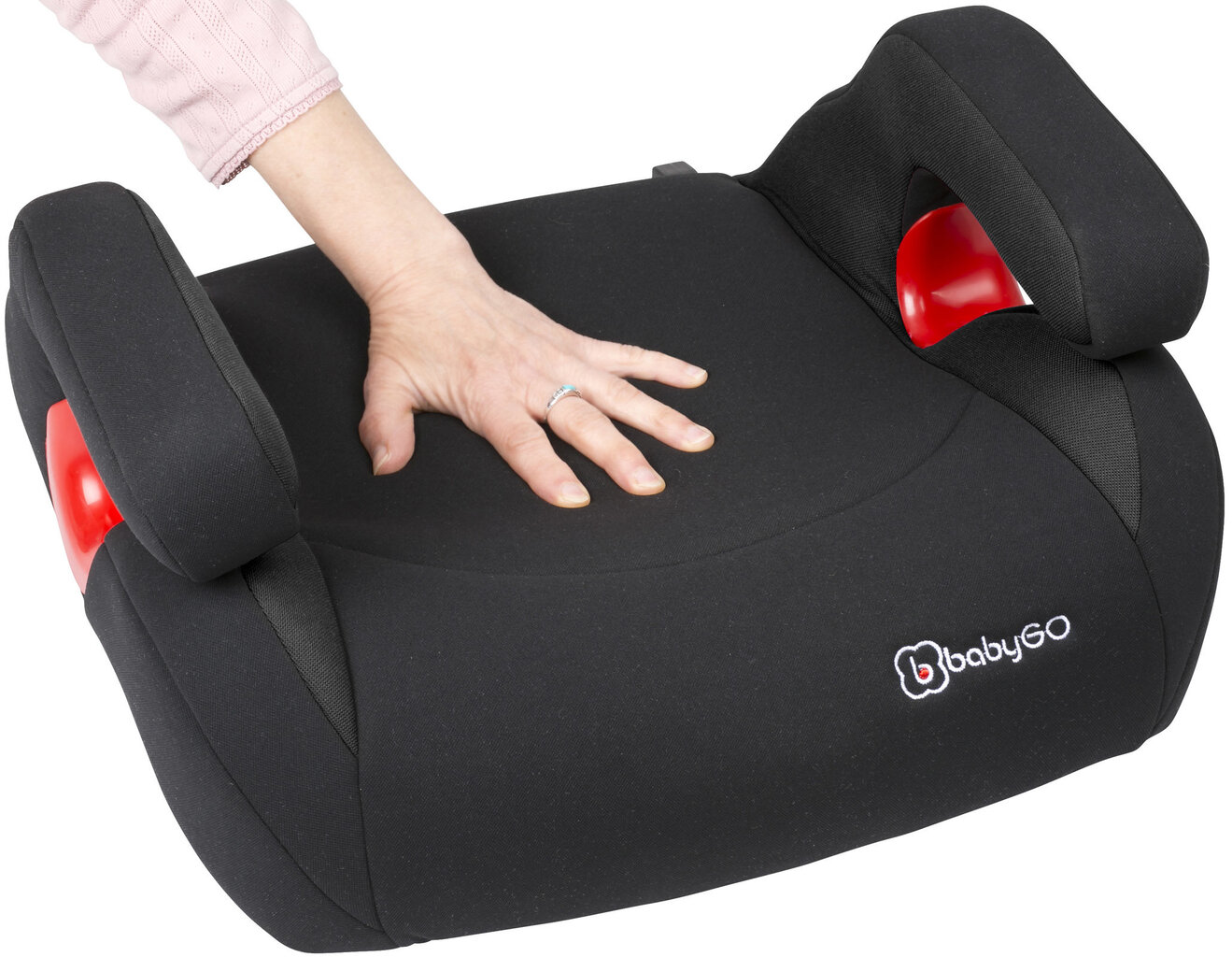 Automobilinė kėdutė - paaukštinimas BabyGo Bursa IzoFix 15-36kg, black kaina ir informacija | Autokėdutės | pigu.lt