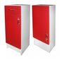 Vonios baldų komplektas F1000530, baltas/raudonas kaina ir informacija | Vonios komplektai | pigu.lt