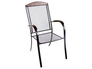 Kėdė Patio Venus, pilka/ruda kaina ir informacija | Lauko kėdės, foteliai, pufai | pigu.lt