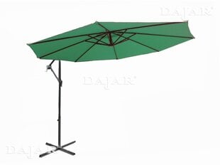 Угловой наружный зонт Patio 3 м, зеленый цена и информация | Зонты, маркизы, стойки | pigu.lt