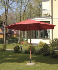 Lauko skėtis Patio Poly 3M, raudonas kaina ir informacija | Skėčiai, markizės, stovai | pigu.lt