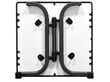 Stalas Patio Dine & Relax 70x70 cm, pilkas цена и информация | Lauko stalai, staliukai | pigu.lt