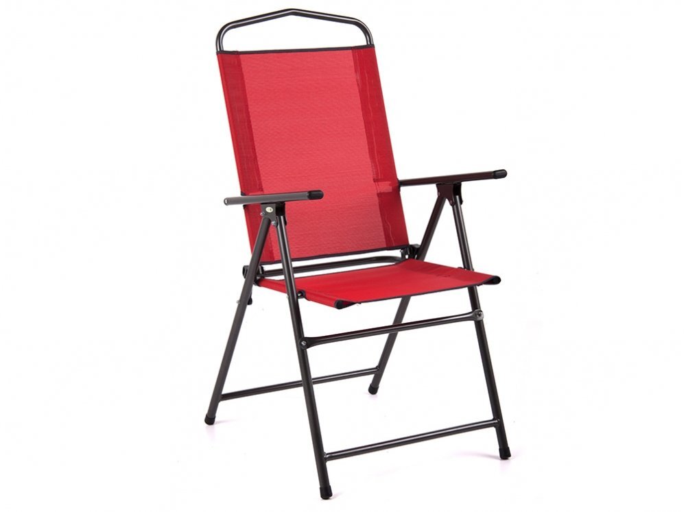 Kėdė Patio Madera, raudona/juoda kaina ir informacija | Lauko kėdės, foteliai, pufai | pigu.lt