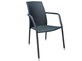 Kėdė Patio Etienne, juoda kaina ir informacija | Lauko kėdės, foteliai, pufai | pigu.lt