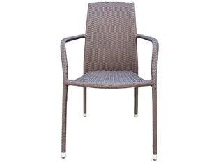 Kėdė Patio Etienne, ruda kaina ir informacija | Lauko kėdės, foteliai, pufai | pigu.lt