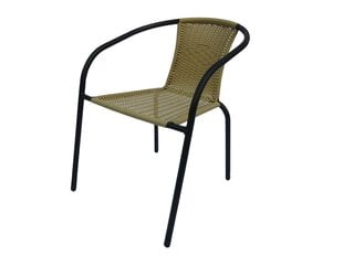 Kėdė Patio Bistro Plus, ruda/juoda kaina ir informacija | Lauko kėdės, foteliai, pufai | pigu.lt