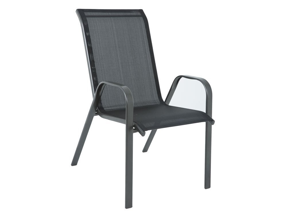 Kėdė Patio Atlanta, juoda kaina ir informacija | Lauko kėdės, foteliai, pufai | pigu.lt