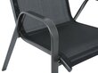 Kėdė Patio Atlanta, juoda kaina ir informacija | Lauko kėdės, foteliai, pufai | pigu.lt