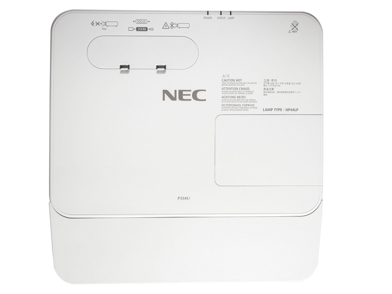 Projektorius NEC PJ P554U 3LCD WUXGA 5300AL 20000: 1 4,8 kg kaina ir informacija | Projektoriai | pigu.lt