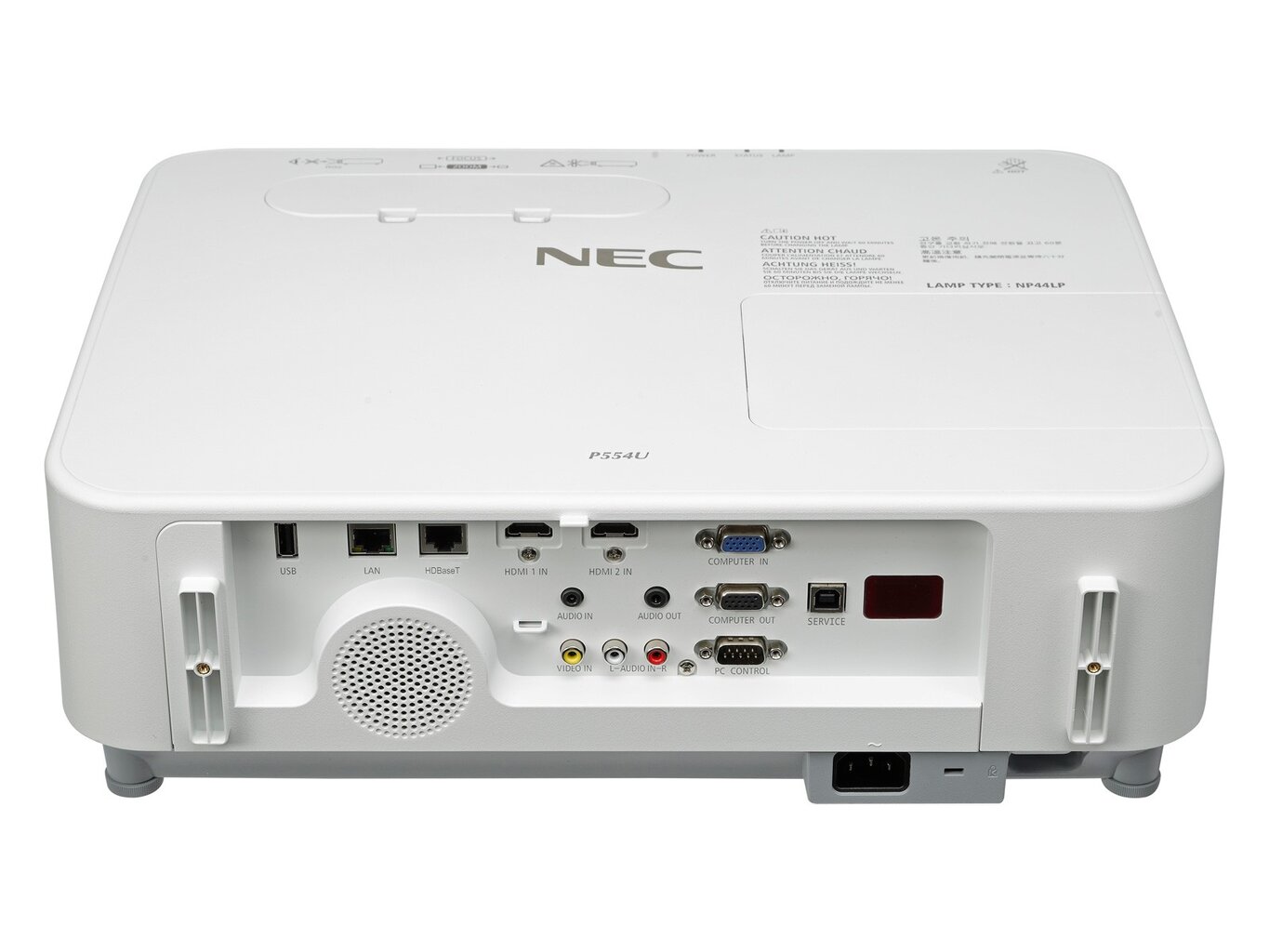 Projektorius NEC PJ P554U 3LCD WUXGA 5300AL 20000: 1 4,8 kg kaina ir informacija | Projektoriai | pigu.lt